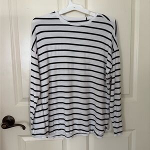 Gap, Striped white and black top